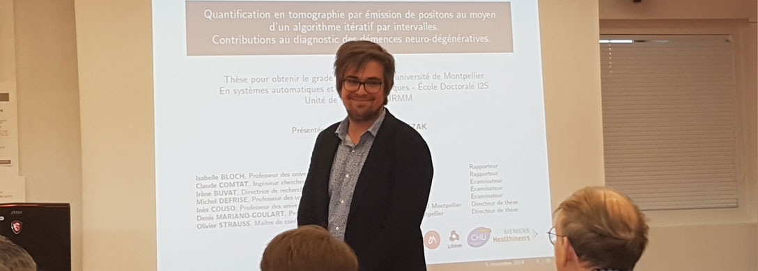 November 2019: Florentin Kucharczak successfully defended his Ph.D. thesis on nuclear medical imaging at LIRMM