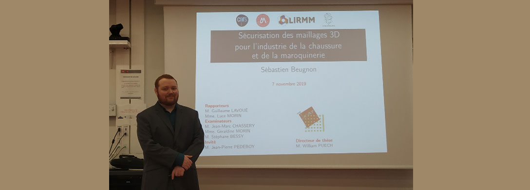 November 2019: Sébastien Beugnon successfully defended his Ph.D. thesis on 3D mesh security at LIRMM