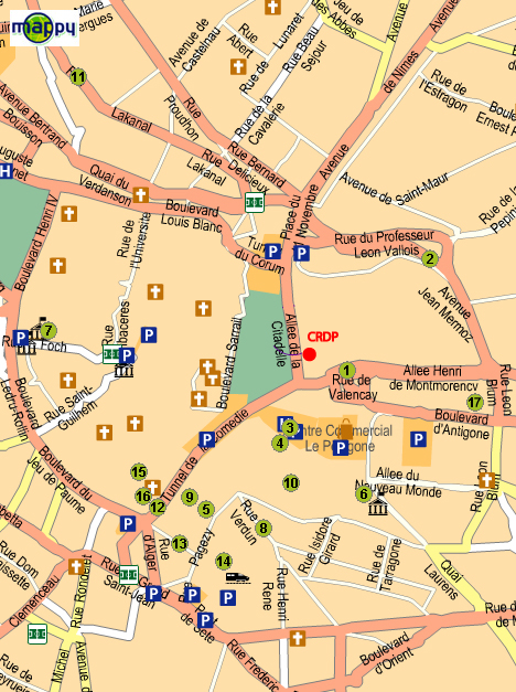 hotels map