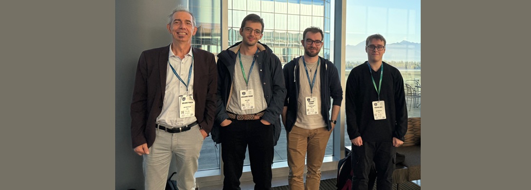 William Puech, Guillaume Picaud, Guillaume Fourret and Valentin presented their research at IEEE ICIP conference in Anchorage (U.S.A.).