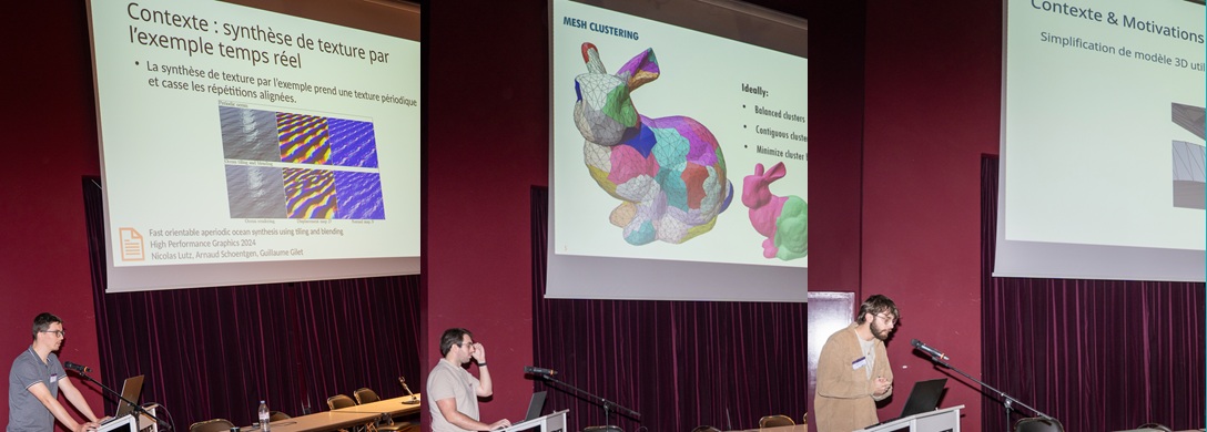 Nicolas Lutz, Mathieu Ladeuil and Nicolas Luciani presented their research at the JFIG conference in Calais (France).