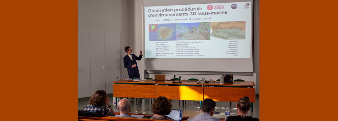 Marc Hartley successfully defended his PhD thesis on procedural generation of underwater environments.