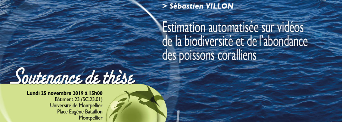 November 2019: Sébastien Villon successfully defended his Ph.D. Thesis on fish recognition and identification in underwater images