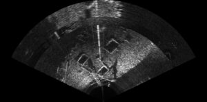 Sonar image of the metallic shipwreck of LIRMM dataset