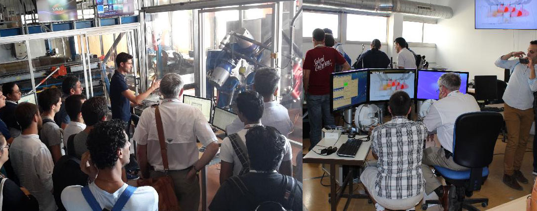 visit of LIRMM's robot during SSSR édition 2015