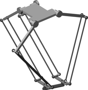 Rotative Symetrical H4 kinematics scheme