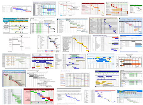 Exemples de diagrammes de Gantt