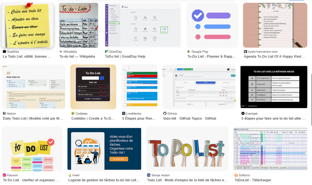 Exemples de Todo List
