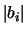 $ \vert b_i\vert$